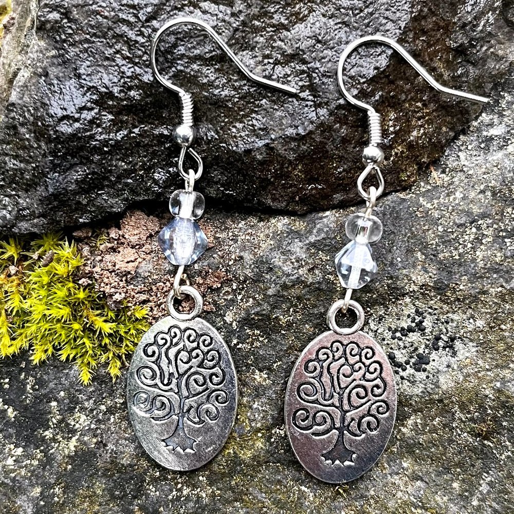 Tree of Life Earrings Handmade - Picture 3 of 4